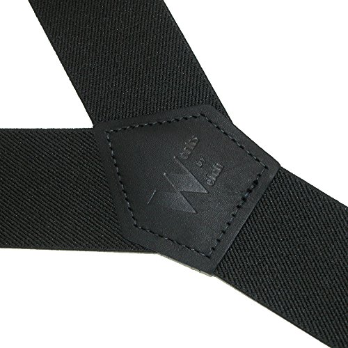 Welch Men's Elastic Cinch Up Y-Back Suspenders (Tall Available), Tall, Black