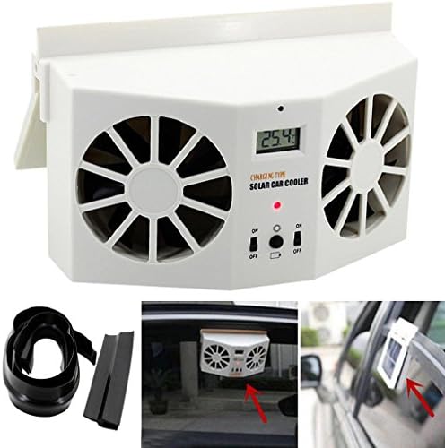 SEWORLD Solar Powered Car Window Air Vent Ventilator Mini Air Conditioner Cool Fan NEW