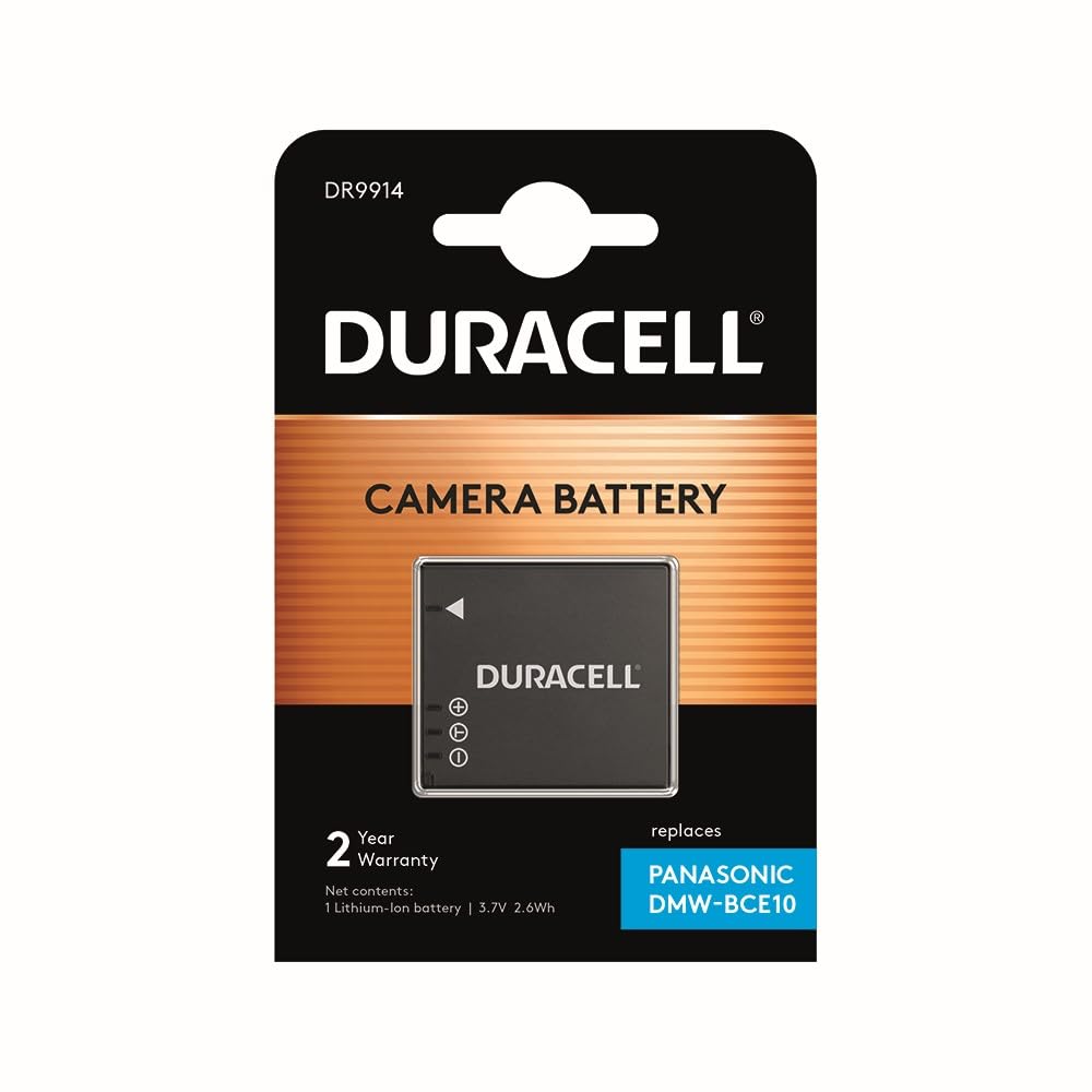 Duracell Replacement Digital Camera Battery For Panasonic DMW-BCE10