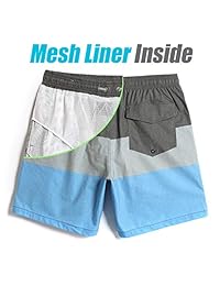 MaaMgic 281118513 - Bañador para hombre de secado rápido sólido de 4 vías con forro de malla