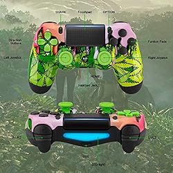 Wiv77 Wireless Ps4 Controller Green Camo Compatible
