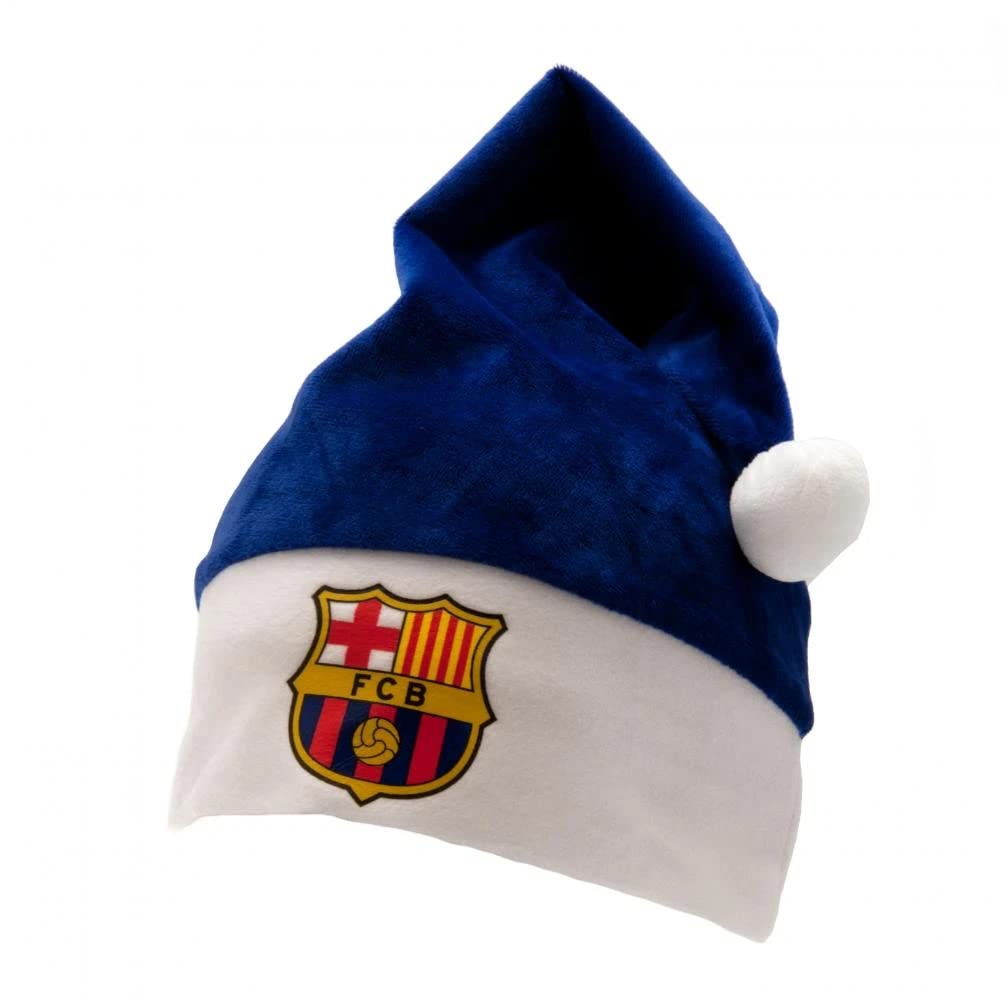 F.C. Barcelona Supersoft Santa Hat(Size: One Size)