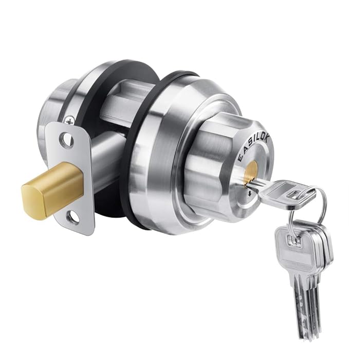 Front Door Locks with Deadbolts Stainless Steel Single Cylinder Twist