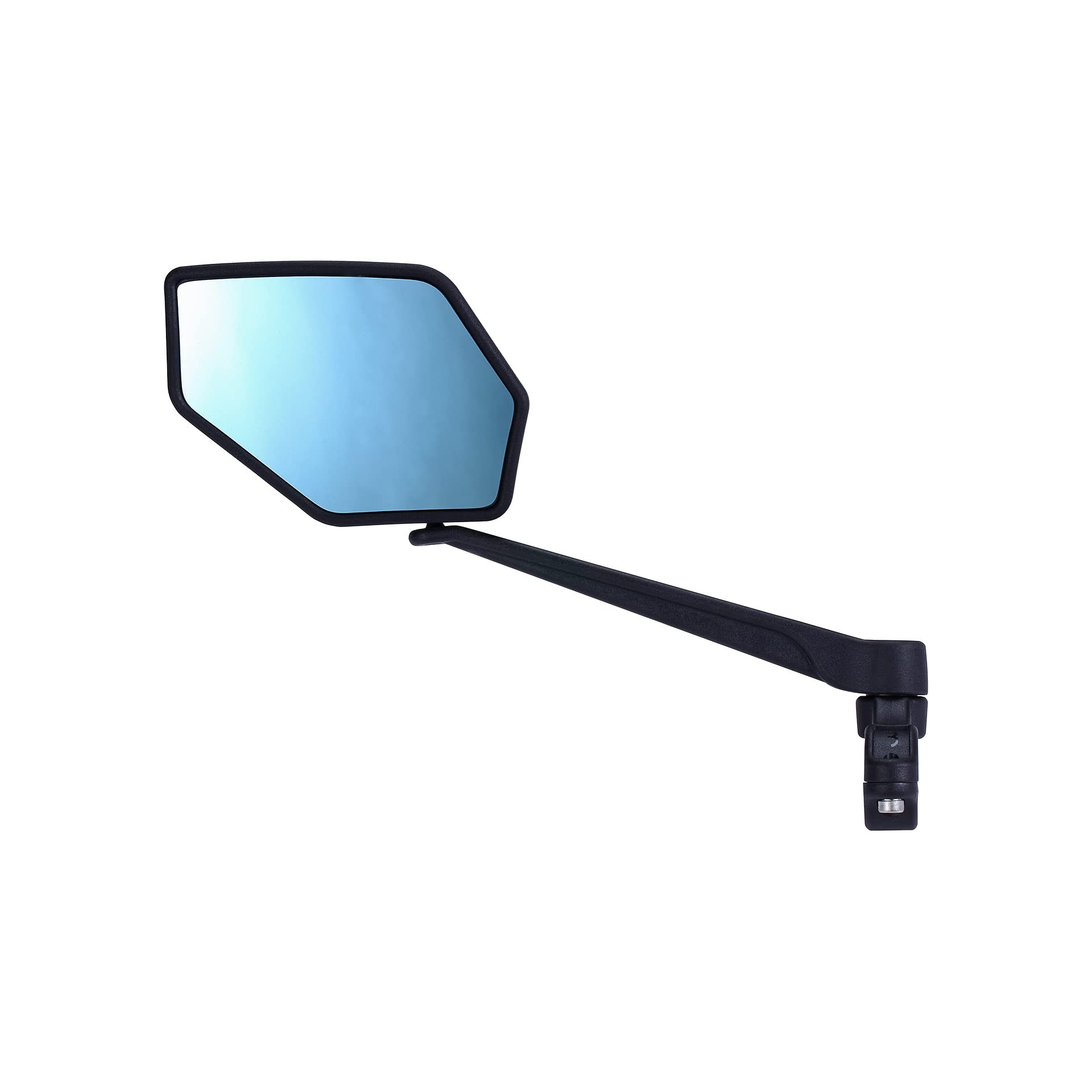 BBB Cycling Left Bicycle Mirror Multi Adjustable Mounting System For On The Handlebar Anti-Glare Coating E-Bike Certified Available In Left And Right E-view Clamp Mount BBM-02