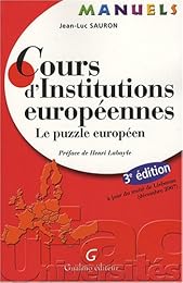 Cours d'institutions européennes