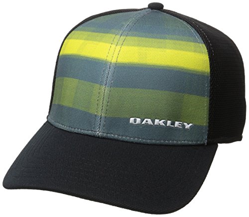 Oakley Men's 4.0 Print Silicon Bark Trucker, Blue Mirage, Large/X-Large