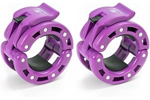 IRON BULL STRENGTH Olympic Barbell Clamps (Pair) – Locking 2" Olympic Size Weight Collars - Quick Release Collar Clips – Bar Clamps Great for Weight Lifting, Olympic Lifts and Strength Training