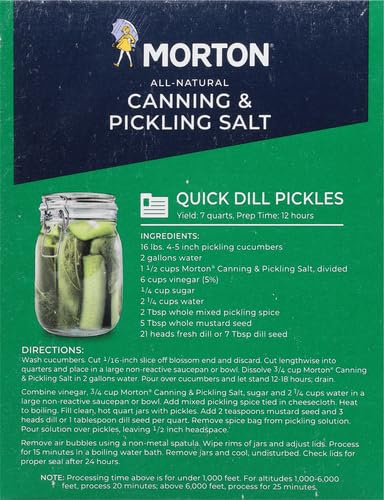 MORTON CANNING & PICKLING SALT, 4 POUNDS