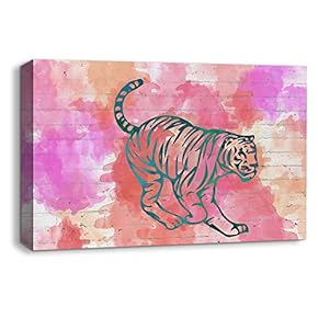 Canvas Wall Art Abstract Ink Animals...