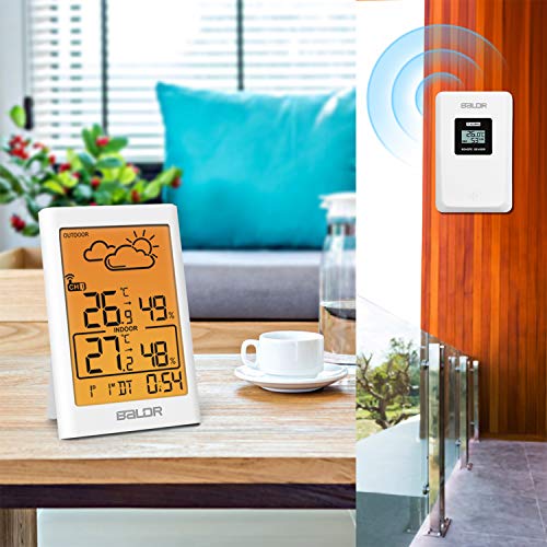 Digital Indoor Outdoor Thermometer Hygrometer Wireless, Temperature