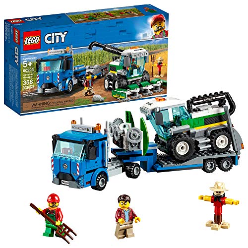 LEGO City Great Vehicles Harvester Transport 60223 Building Kit , New 2019 (358 Piece)