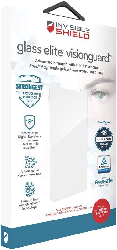 ZAGG InvisibleShield Glass Elite VisionGuard+ iPhone 11 Pro, Transparent - Image 5