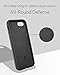 Anker iPhone 8 Plus 7 Plus Silicone Case, KARAPAX Silicone Gel Rubber Shockproof Case Cover with Soft Microfiber Cloth Cushion [Support Wireless Charging] [Slim Fit] for iPhone 8 P/ 7 P - Black