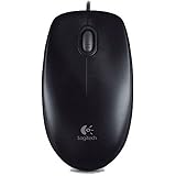 Logitech B100 800dpi Optical Basics 3-button Ambidextrous USB Mouse