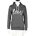 Canserin Hot Sale!Women Hoodies, Women's Autumn Winter Letters Print Pocket Hoodie Sweatshirt Sweaters (L, Dark Gray)