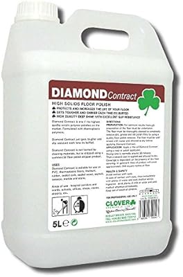 Clover Diamond Contract 5ltr High Solids Floor Polish 108 Amazon