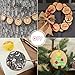 Monoche Unfinished Predrilled Wood Slices Round Log Tree Bark Log Discs Perfect for Kids DIY Graffiti Christmas Decor Jute Twine Includethumb 4