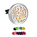 HooAMI Sky Clouds Car Air Freshener Aromatherapy Essential Oil Diffuser - 316L Stainless Steel Locket with Vent Clip