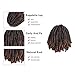 8 Inch 3 Pack Crochet Hair Ombre Spring Twist Crochet Braids Twist Hair 1B30# Spring Crochet Braiding Twist Crochet Hair Synthetic Hair for Women