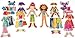 T.S. Shure Daisy Girls Wooden Magnetic Dress-Up Dolls