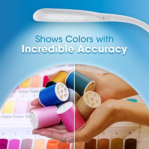 OttLite Creative Curves LED Desk Lamp with Adjustable Neck Dimmable