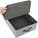 Sorbus Storage Organizer Basket Set with Lids, Chevron Fabric Baskets for Household Essentials, Foldable & Portable for Nursery, Closet, and More