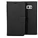 Galaxy S6 Case, BUDDIBOX [Wallet Case] Premium PU Leather Wallet Case with [Kickstand] Card Holder and ID Slot for Samsung Galaxy S6, (Black)
