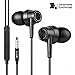 Wired Earbuds, BlitzWolf Graphene Earphone Stereo HiFi Noise Cancelling In-ear Wired Control Earphone with Microphone and Volume Control for All 3.5mm Interface Device
