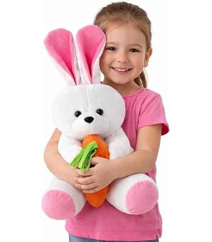 Jellycat Bashful Cream Bunny Stuffed Animal, Huge 20 inches