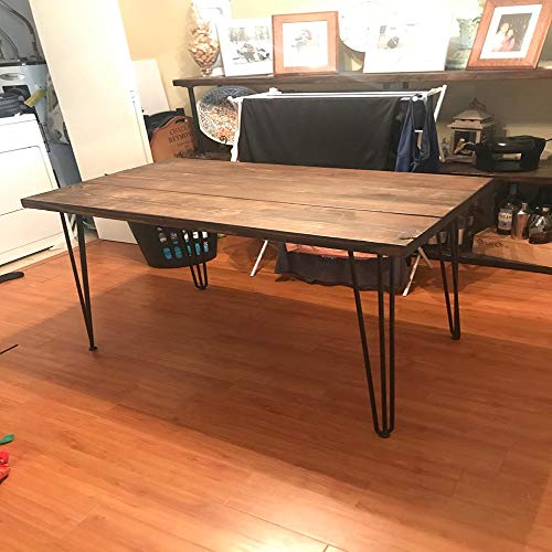 Osring 26" Hairpin Table Legs with 1/2" Dia 3-Rods, Heavy Duty Metal Hairpin Furniture Leg for Modern Desk and Night Stand, Black Hairpin Coffee Table Legs Perfect for Home DIY Project, 4 Pack