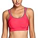SYROKAN Women's Full Coverage Shock Control Wirefree High Impact Sports Bra Magenta 40D