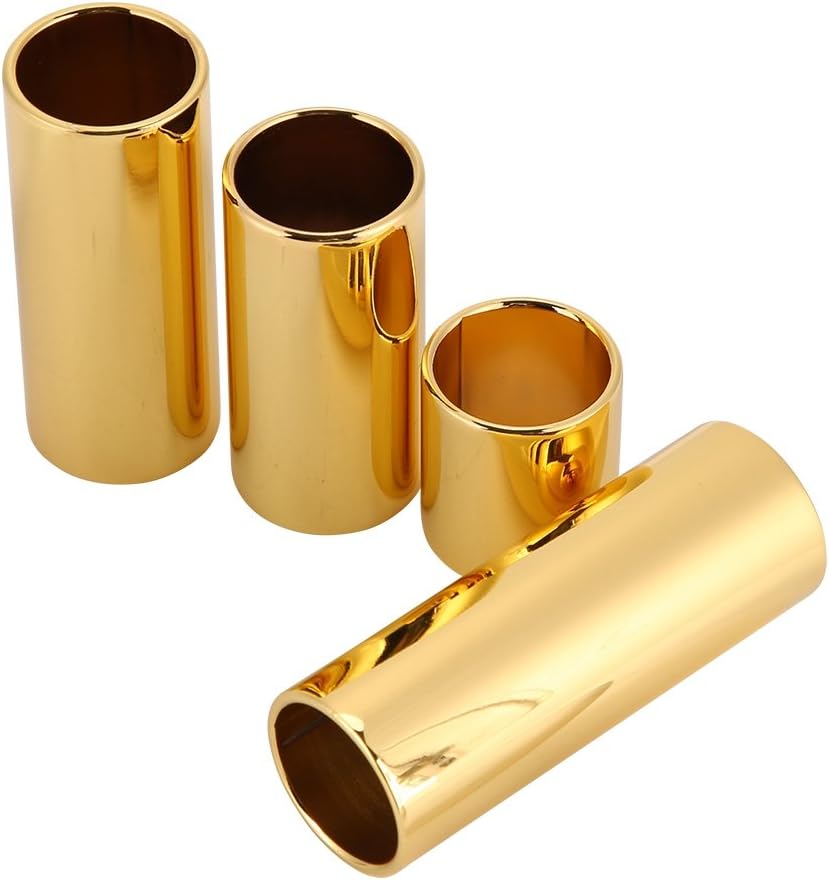 Alomejor 4Pcs Guitar Slides Electric Guitar Metal Finger Slide Bar for Electric Acoustic Guitar Music Instrument Accessories - Image 3