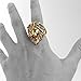 COPAUL Jewelry Punk Rock Men's Stainless Steel Rings, Lion Style,Gold Color,Size10
