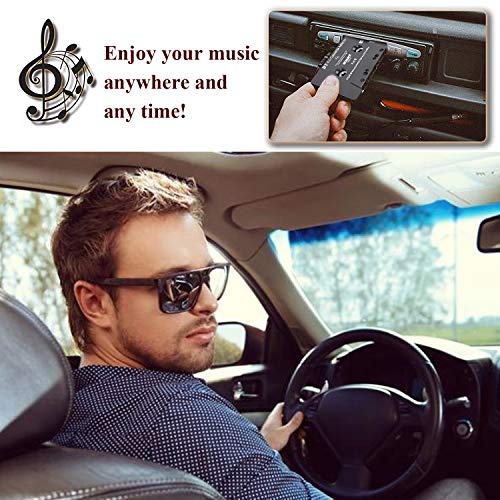CICMOD Car Audio Cassette Adapter Tape Aux Receiver for iPhone iPod Android Samsung Black - Thumbnail 6