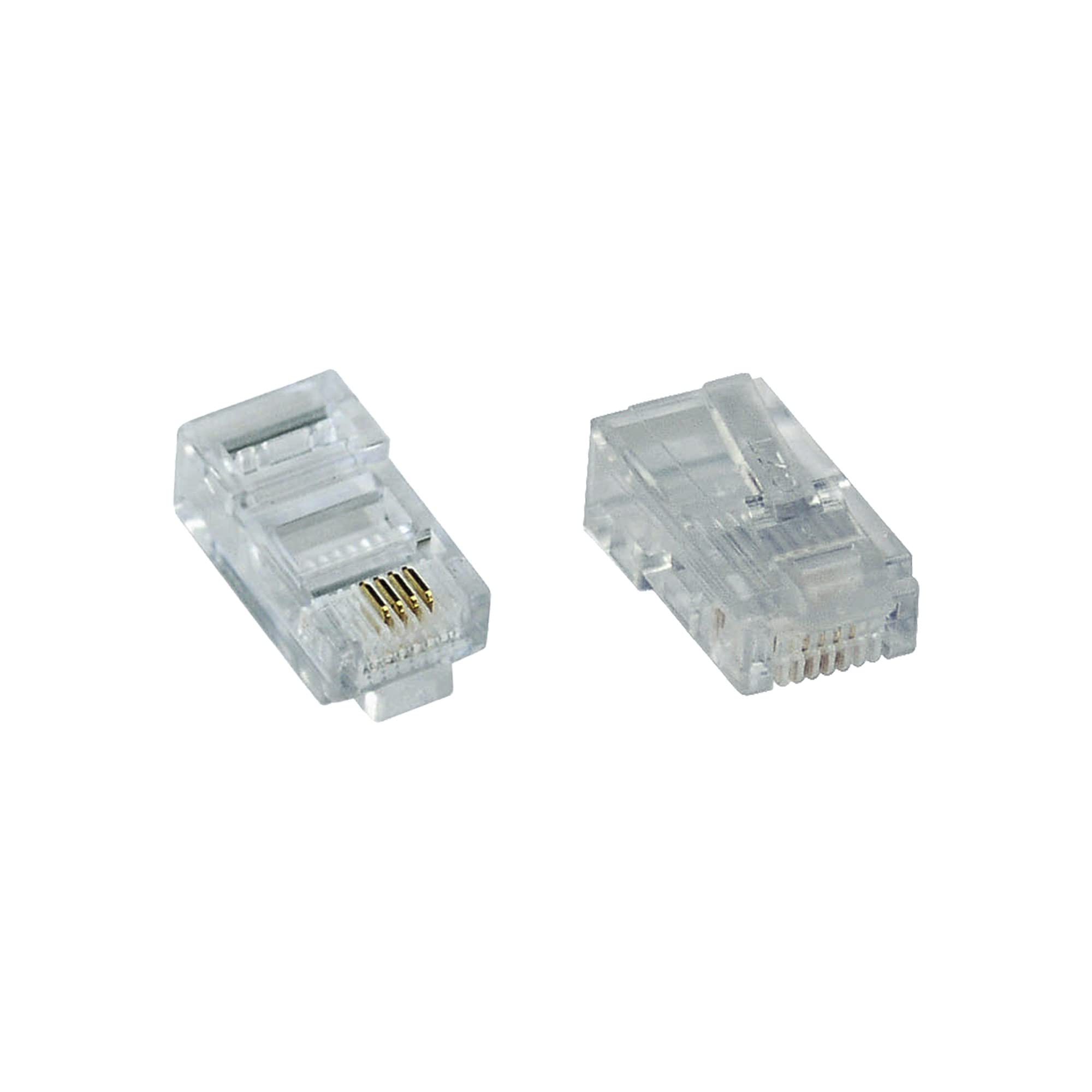 InLine 73000L RJ-45 Transparent Branch Connector – Connector Threads (Transparent)