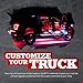 OPT7 Aura Pro Underglow LED Lights Kit for Truck with App & Remote Control, RGB Multicolor Music Modes, Waterproof Rigid Aluminum Light Bar, Exterior Neon Accent Lighting for Regular Extended Cab