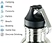 Beer Bottle Cooler Insulator Stainless Steel 1 Pack That Keeps Your Beer Cold Silver 12 oz Universal Fit Liquid Tight Seal With Opener Bowny