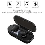 True Wireless Earbuds, ELEGIANT Mini Bluetooth TWS Headphones Touch Control Headset IPX5 Waterproof with Portable Wireless Charging Station / 12 Hours Game Time/Built-in Microphone