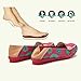 STAINLIZARD Women's Casual Slip-On Flats Moccasins Driving Leather Loafer Shoes Rose Red 9