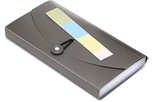 JuxYes 13 Pockets Expanding Accordion File Folder Expandable File Organizer Plastic Document Folder Wallet Tax File Organizer