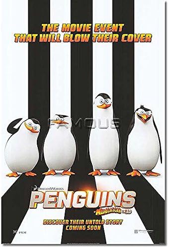 Amazon Co Jp 映画ポスター ペンギンズ From マダガスカル ザ ムービー グッズ アニメ インテリア フレームなし Int Adv 両面 初版 ホーム キッチン