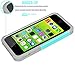 Tekcoo for iPhone 5C Case, [Tmajor Series] [Turquoise/Grey] Shock Absorbing Hybrid Impact Defender Rugged Slim Case Cover Shell for iPhone 5C Hard Plastic Outer Rubber Silicone Inner