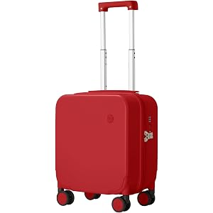 mixi 14 Inch Underseat Luggage Carry on Suitcase Free Boarding Personal Item Suitcases with Spinner Wheels Hardshell Lightwei