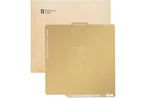 TEWIRROW Bambu Labs Original Textured PEI Build Plate Double Sides Spring Steel Platform for Bambulab 3D Printer P1/P1P/P1S/X1/X1C/A1