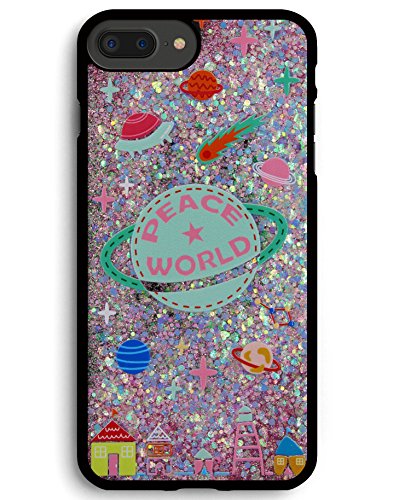 iPhone 7 Plus Liquid Glitter 'Space Planet' Case Bling Flowing Luxury Fashion Sparkle Sequins Creative Design Dynamic Moving for iPhone 7 Plus