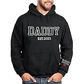IZI POD Personalized Dad Embroidered Hoodie with Kids Names, Dad Sweatshirt, Gift for Father's Day, Birthday, Christmas