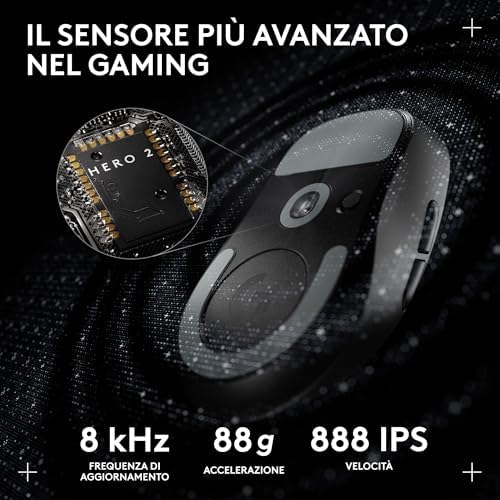 PRO X SUPERLIGHT 2 DEX LIGHTSPEED mouse da gaming wireless