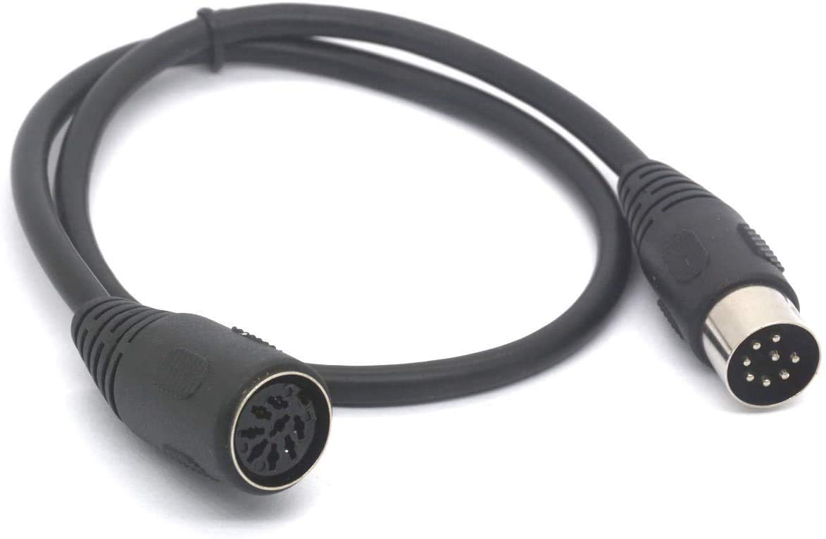 Tomost 8 PIN DIN Extension Cable MIDI Male to Female Lead for Bang & Olufsen B&O Powerlink Ect Musicial Insturement (50 cm)