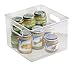 mDesign Refrigerator, Freezer, Pantry Cabinet Organizer Bins for Kitchen, 8