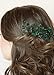 FXmimior Bridal Women Green Vintage Wedding Party Crystal Rhinestone Vintage Hair Comb Hair Accessories